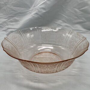 Macbeth Evans American Sweetheart Pink Depression Glass 8-1/2" Serving Bowl